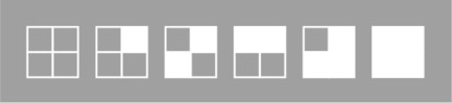 図5. 田の字型のパターン