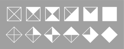 図6. X字型のパターン